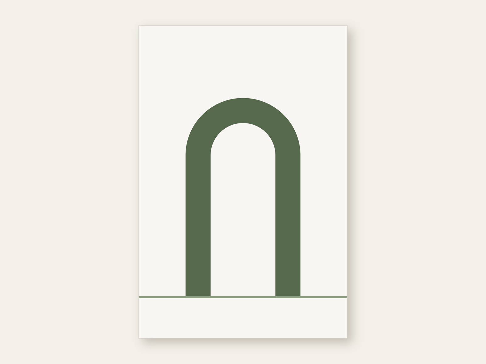 Sage Arch — printable wall art shown as the full artwork